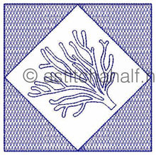 Load image into Gallery viewer, Trapunto Ocean Motion Beach Tote and Quilt Blocks