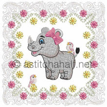 Load image into Gallery viewer, Rodney and Riley Baby Rhino Quilt Combo