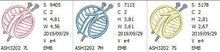 Load image into Gallery viewer, Knitting Monogram Number 7