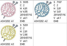 Load image into Gallery viewer, Knitting Monogram Letter A