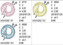 Load image into Gallery viewer, Knitting Monogram Letter D