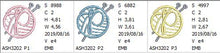 Load image into Gallery viewer, Knitting Monogram Letter P