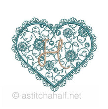 Load image into Gallery viewer, French Lace Monogram A through Z