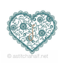 Load image into Gallery viewer, French Lace Monogram A through Z
