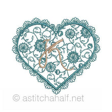 Load image into Gallery viewer, French Lace Monogram A through Z