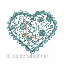 Load image into Gallery viewer, French Lace Monogram A through Z