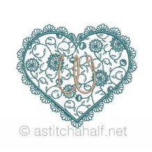 Load image into Gallery viewer, French Lace Monogram A through Z
