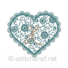 Load image into Gallery viewer, French Lace Monogram A through Z