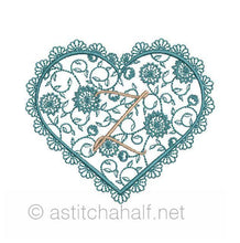 Load image into Gallery viewer, French Lace Monogram A through Z