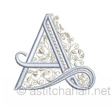 Load image into Gallery viewer, French Knot Monogram A