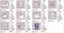 Load image into Gallery viewer, Trapunto Little Ocean Eyes Combo
