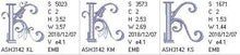 Load image into Gallery viewer, Stunning Swirls Monogram K
