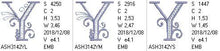 Load image into Gallery viewer, Stunning Swirls Monogram Y
