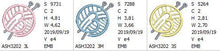 Load image into Gallery viewer, Knitting Monogram Number 3
