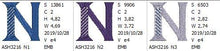 Load image into Gallery viewer, Tudor Monogram Letters N
