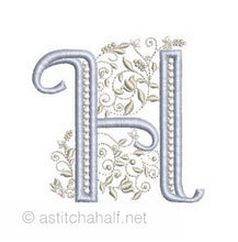 Load image into Gallery viewer, French Knot Monogram H
