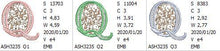 Load image into Gallery viewer, French Knot Monogram Q

