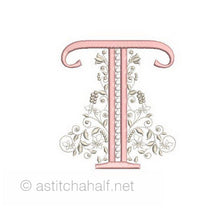Load image into Gallery viewer, French Knot Monogram T
