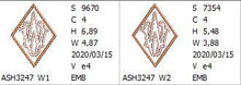 Load image into Gallery viewer, Richelieu Cutwork Monogram W
