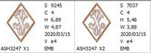 Load image into Gallery viewer, Richelieu Cutwork Monogram X
