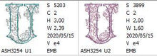 Load image into Gallery viewer, Floraison Monogram Letter U
