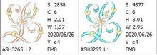 Load image into Gallery viewer, Summer Dance Monogram Letter L
