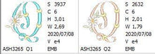 Load image into Gallery viewer, Summer Dance Monogram Letter Q
