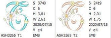 Load image into Gallery viewer, Summer Dance Monogram Letter T
