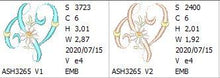 Load image into Gallery viewer, Summer Dance Monogram Letter V
