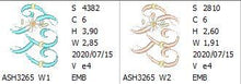 Load image into Gallery viewer, Summer Dance Monogram Letter W
