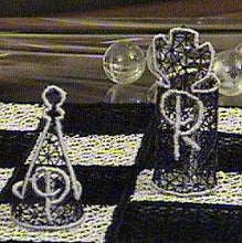 Load image into Gallery viewer, Freestanding Lace Chess
